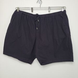 WILDFANG Black The Essential Drawstring Shorts Size 3X Casual Cotton Pockets